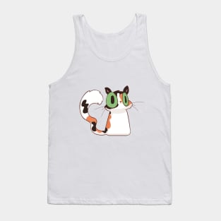 Calico Awkward Cat Tank Top